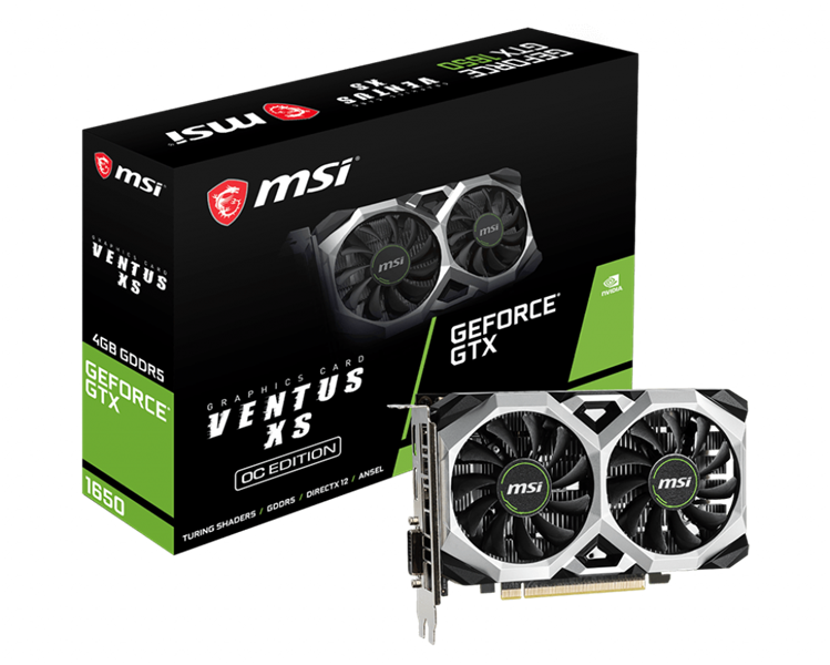 VGA MSI GeForce GTX 1650 VENTUS XS 4G OC _919KT
